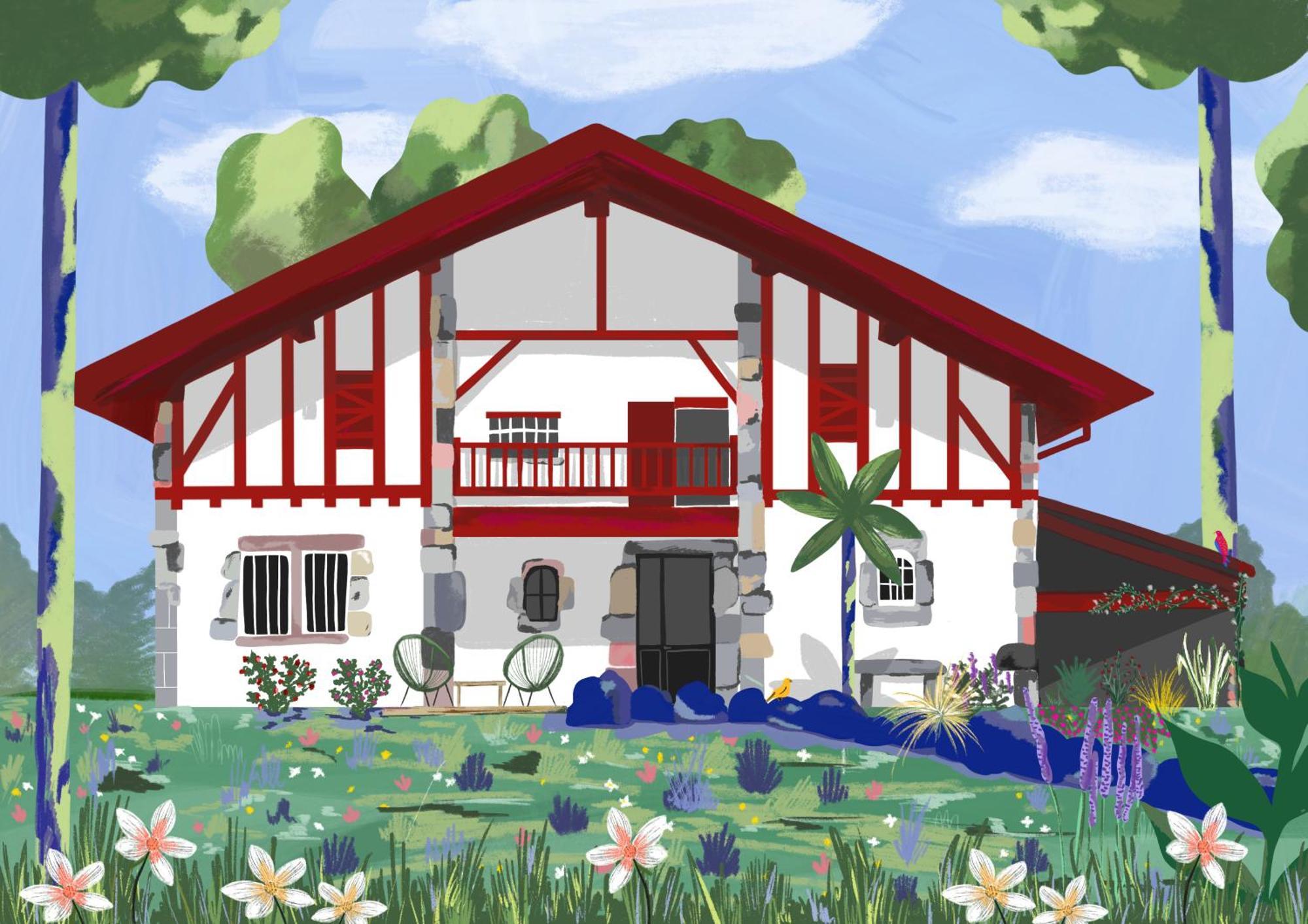 Maison D'Hotes Villa Xaran Erdian Espelette Exterior photo